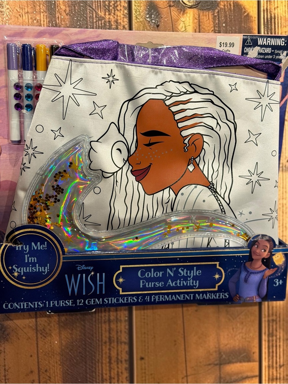 Disney WISH Color N' Style Purse Activity Kit NEW Squishy Markers Gems